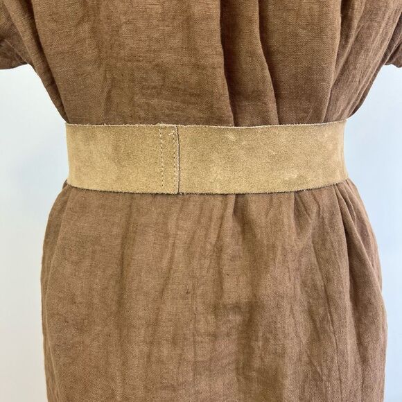 Vintage Anne-X Women’s Small Tan Leather Western Fringe Belt 29” Length BOHO - Picture 10 of 11